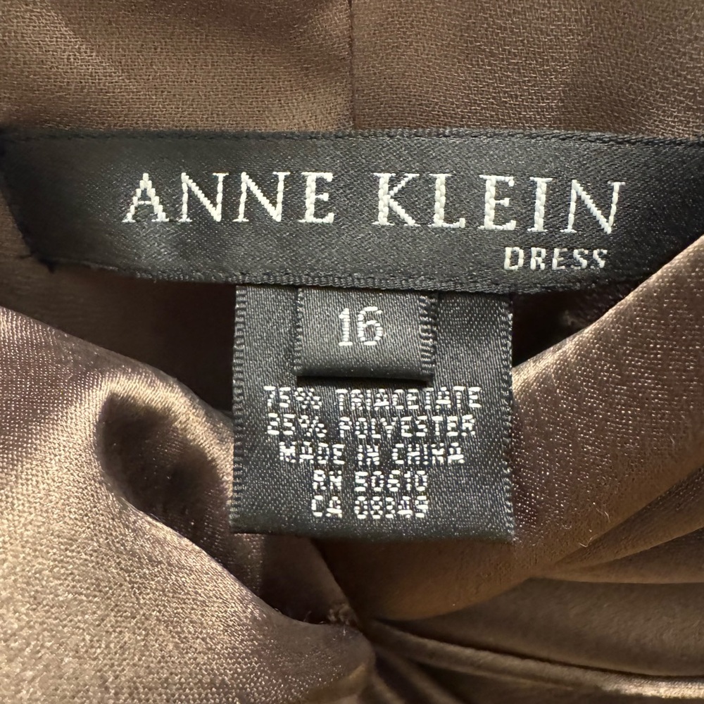 Anne Klein Chocolate Brown Maxi Dress - Picture 5 of 5